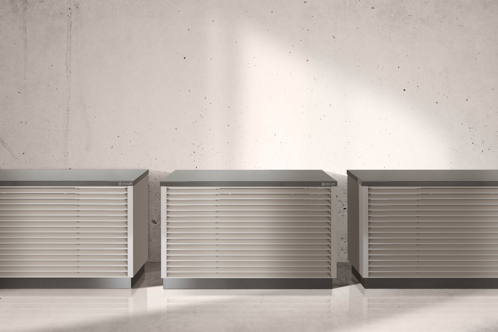 Drie AirCubes naast elkaar in cascade