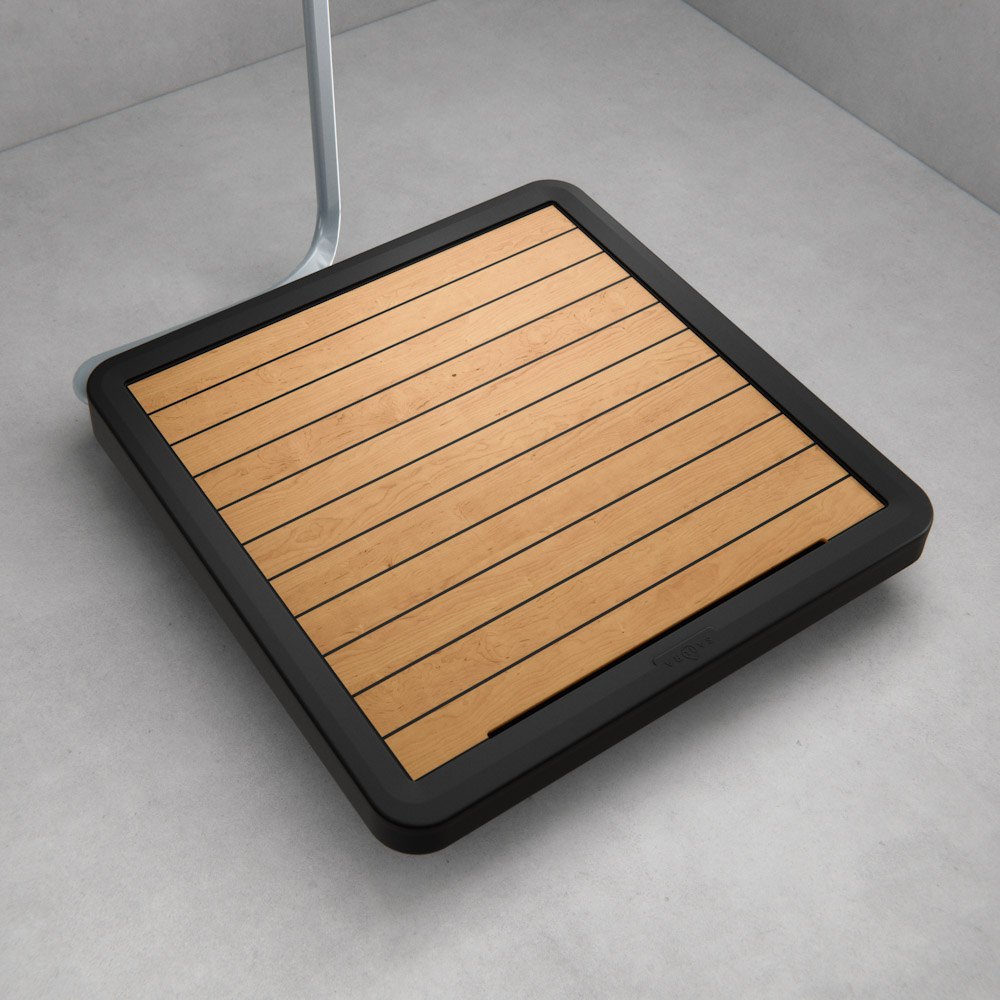 Sanura Flatmate+ in zwart met Flexiteek toplaag