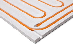 Module droogbouw wandverwarming Variotherm met gipsvezel fermacell platen