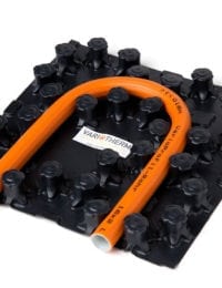 Sample noppenplaat vloerverwarming zonder isolatie