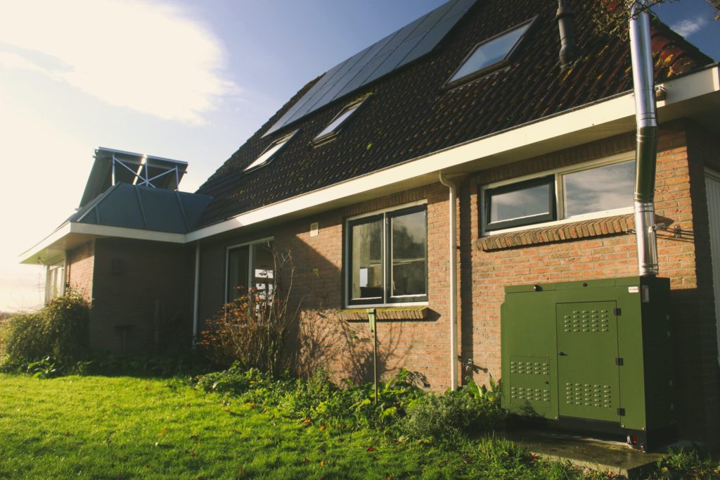 Bestaande woning met biomassaketel