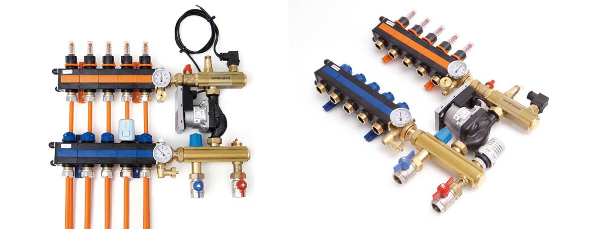 Vloerverwarming verdeler met pomp (Variotherm)