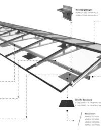 Zonnepanelen op plat dak zonder ballast | Technea