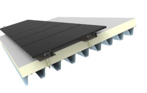 Fixnordix - Jual Solar - Technea - Zonnepanelen op schuin staal dak met dakbedekking