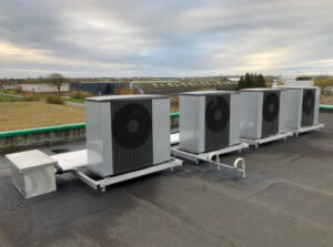 Warmtepomp op plat dak