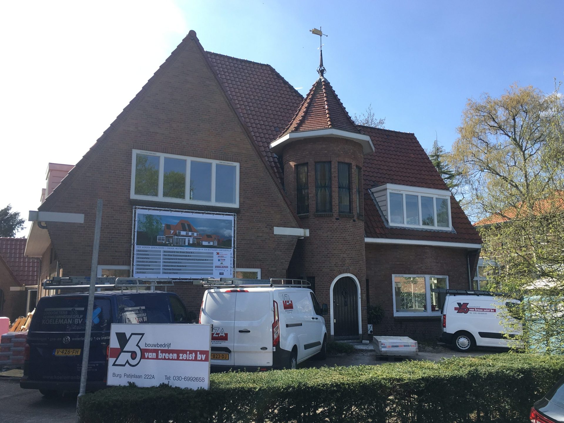 3 energieneutrale appartementen in kantoorvilla