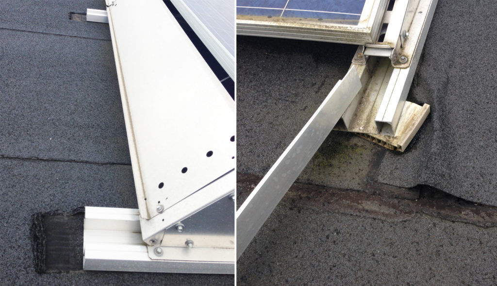 Ballast zonnepanelen wel voldoende bij harde wind zoals de Westerstorm?