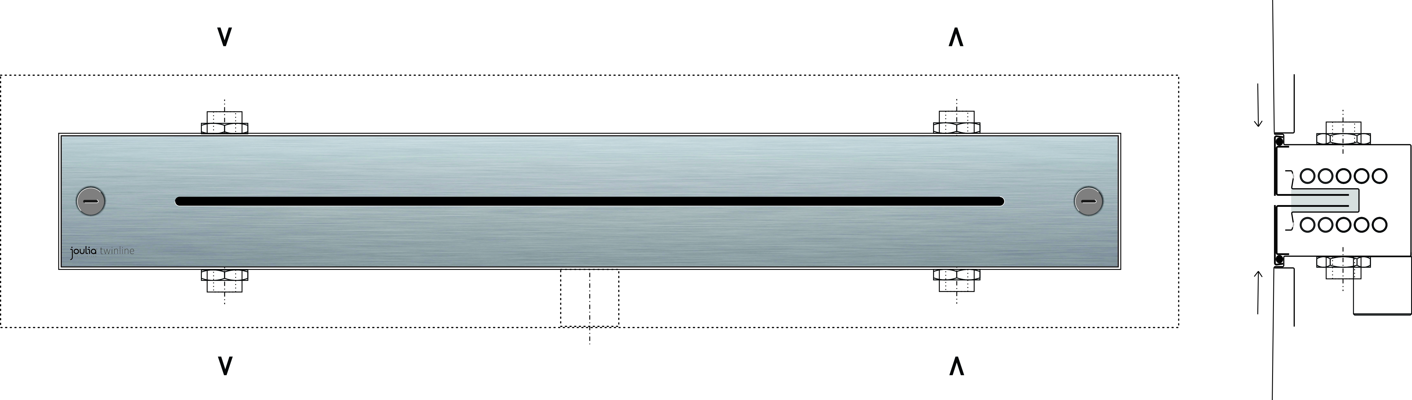 Joulia Twinline Douchegootwtw Hoog rendement Normale douche