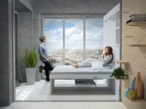 Prototype energieneutrale woning / kantoorpand van MOR team van TU Delft