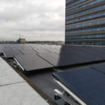 Zonnepanelen montageankers toegepast op muziekgebouw Amsterdam