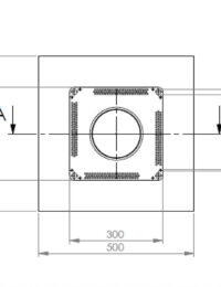 Afmetingen dakdoorvoer zonneboiler plat dak | Technea