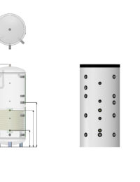 Gelaagd buffervat SPS - Aansluitschema