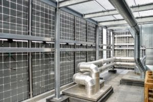 Zonnepanelen op gevel | Zonnepanelen als gevelbekleding | Terraced Tower