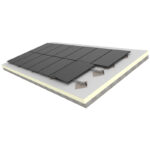 Zonnepanelen op schuin dak met bitumen - Mechanische verankering - Technea